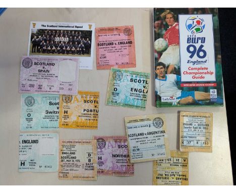 SCOTLAND, COLLECTION OF TICKET STUBS, CIRCA 1960s ONWARDS including vs England 10th April 1965, 15th April 1967, 24th May 197