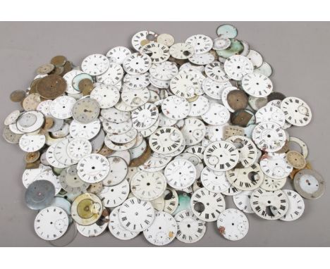 A quantity of wristwatch/pocket watch enamel dials.  