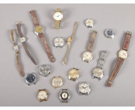 A collection of watches. Timex, Smiths Empire, Rone etc  