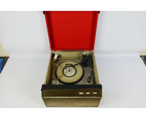 A vintage Alba Challenge portable record player. [W]