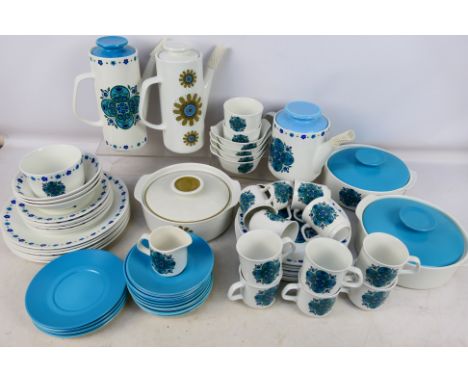 A collection of J & G Meakin Studio dinner and tea wares in the Impact pattern, approximately 70 pieces. [2]. [W]