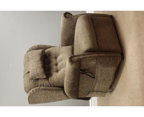 Orchid Mobility Poppy electric riser reclining armchair upholstered in Casino Crush fabric - 6 months old cost £2,750  (This 
