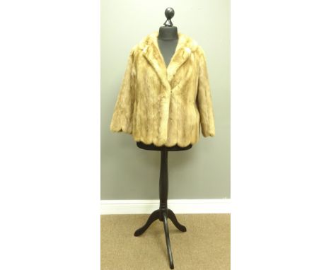 Light brown shirt Mink fur jacket with scalloped hem Condition Report Click here for further images, condition, auction times