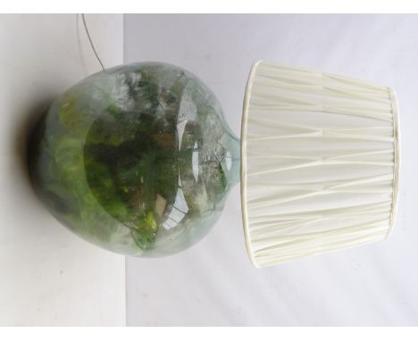 Glass Demi John converted to a table lamp with closed terrarium, H79cm  overall  Condition Report Click here for further imag