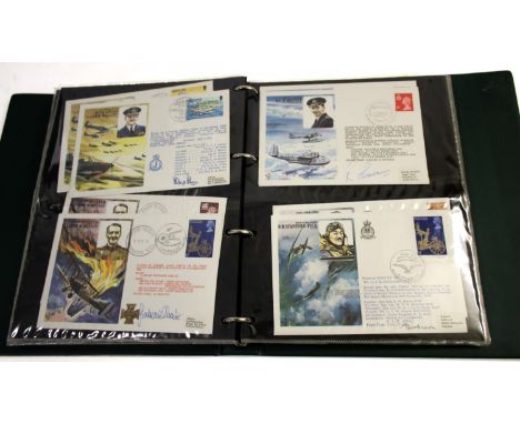 AVIATION FIRST DAY COVERS - SIGNED six albums of aviation related first day covers, with various examples signed. Including t