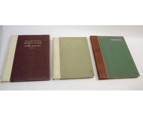 SPORTING BOOKS including Forrard-On by Rancher plates by Lionel Edwards, 1930, (No 54 of 200 copies, signed by Rancher and Ed