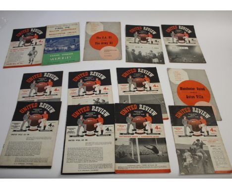 MANCHESTER UTD FOOTBALL PROGRAMMES various Man Utd programmes from 1957-58, 1958-59, and 1968-69, with domestic and European 