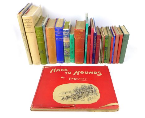 Twenty early 20th century and later sporting books, including 'The Worcestershire Hunt' by Thomas Read Quarrell (pub. 1929, W