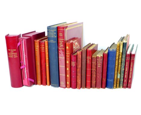 Nineteen 19th century and later sporting reference books concerning Hounds, including 'Hounds Their Breeding and Kennel Manag