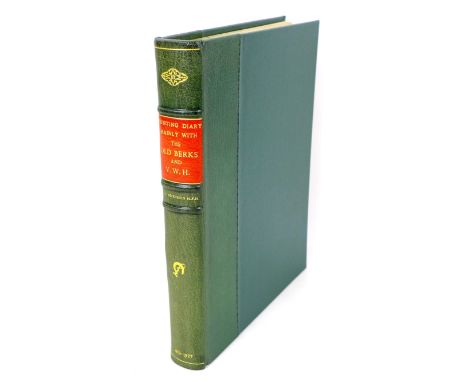 A 1912-1927 hunting diary for Old Berkshire and the Vale of the White Horse hunts, by Master of Foxhounds J.L. Nickisson, wit
