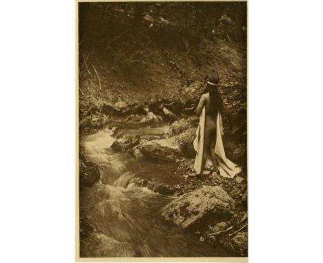 Artist: Edward S. Curtis (American, 1868 - 1952). Title: "The Maid of Dreams". Medium: Original vintage sepia toned photograv
