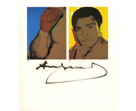 Artist: Andy Warhol (American, 1928 - 1987). Title: "Muhammad Ali [print]". Medium: Color offset lithograph. Date: Composed 1