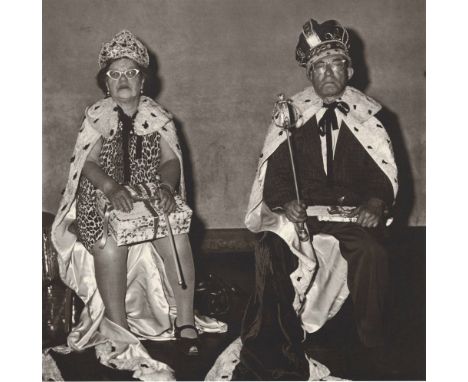 Artist: Diane Arbus (American, 1923-1971). Title: "The King and Queen of a Senior Citizens Dance, N.Y.C". Medium: Original vi