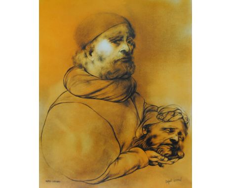 Artist: Rafael Coronel (Mexican, 1931-2019). Title: "Tiempo Tiepolo". Medium: Color offset lithograph. Date: Printed 1978. Di