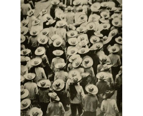 Artist: Tina Modotti (Italian/American, 1896 - 1942). Title: "Workers Parade". Medium: Original vintage photogravure. Date: C