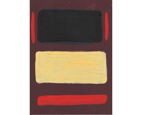 Artist: Mark Rothko (Latvian/American, 1903-1970). Title: "Untitled No.7 [small-scale]". Medium: Oil on wood panel. Date: Com