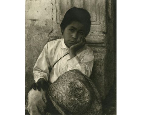 Artist: Paul Strand (American, 1890 - 1976). Title: "Boy, Uruapan [Mexico]". Medium: Original photogravure. Date: Composed 19