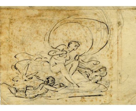 Artist: Italian School [17th-18th century]. Title: "Triumph of Venus". Medium: Pen and ink with pencil drawing. Date: Compose