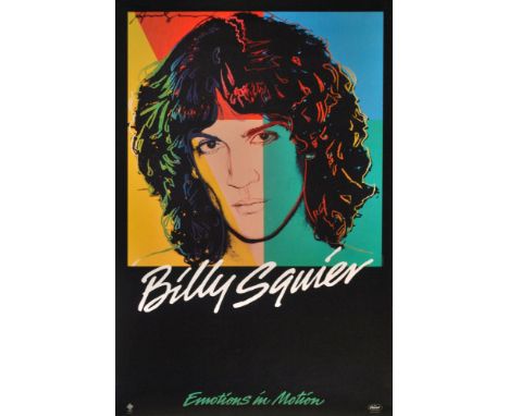 Artist: Andy Warhol (American, 1928 - 1987). Title: "Billy Squier #1". Medium: Original color offset lithograph. Date: Compos