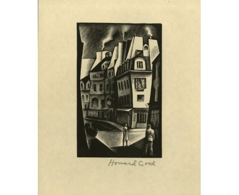Artist: Howard Cook (American, 1901 - 1980). Title: "Paris Street". Medium: Wood engraving. Date: Composed 1930. Dimensions: 