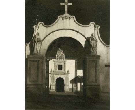 Artist: Paul Strand (American, 1890 - 1976). Title: "Church, Coapiaxtla [Mexico]". Medium: Original photogravure. Date: Compo