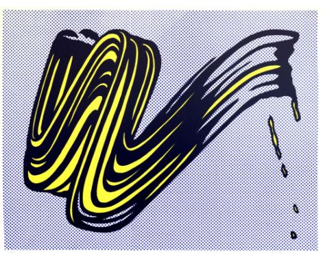 Artist: Roy Lichtenstein (American, 1923-1997). Title: "Brushstroke [print]". Medium: Original color silkscreen. Date: Compos