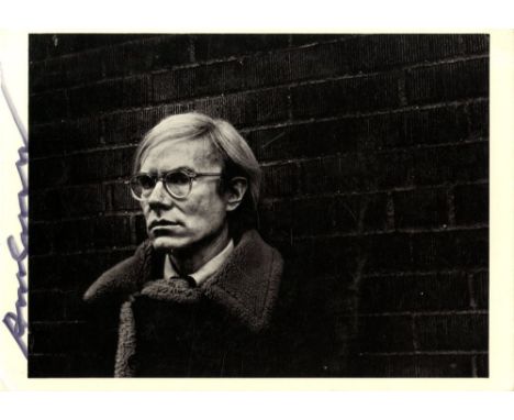 Artist: Andy Warhol (American, 1928 - 1987). Title: "Portrait of Andy Warhol [museum promotional card]". Medium: Offset litho