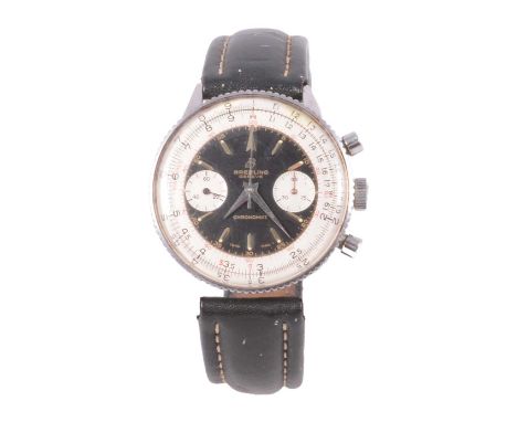 Breitling - a gentleman's Chronomat 808 wristwatch, 35mm dial with inner black dial with raised baton markers, dagger hands, 