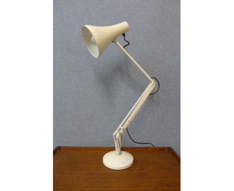A Herbert Terry &amp; Sons Ltd. white metal anglepoise desk lamp 