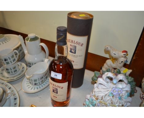 A bottle of Aberlour Single Highland Malt scotch whisky