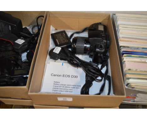 A Canon EOSD 30 camera 