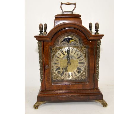 Modern Warmink mahogany and brass mounted clock,