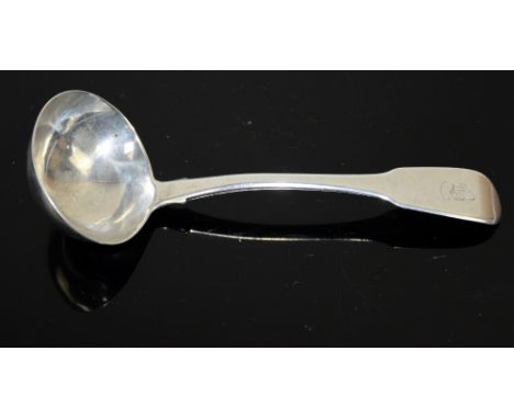 Georgian silver sauce ladle, by I L, London 1816, 17 cm long, 25 gr. 