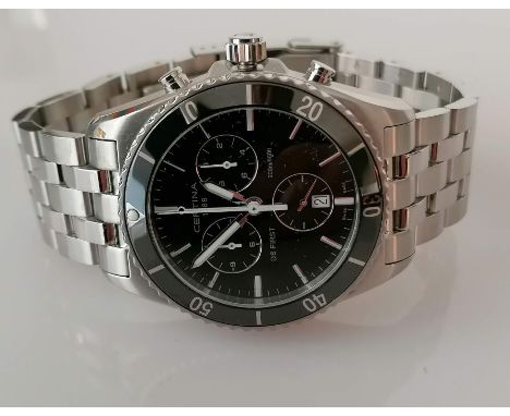 A Certina Chronograph wristwatch DS First, as new boxed with papers