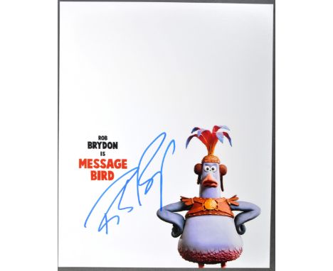 Aardman Animations - Early Man (2018) - Rob Brydon (Message Bird) - autographed 8x10" colour promotional photograph from the 