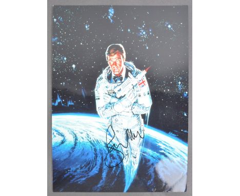 James Bond 007 - Sir Roger Moore (1927-2017) - Moonraker - an impressive signed 16x12" colour photograph from the movie. Sign