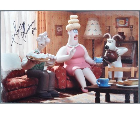 Aardman Animations - Wallace &amp; Gromit A Matter Of Loaf And Death (2008) - Sally Lindsay (Piella) - autographed 8x12" colo