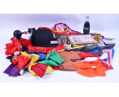 Magic Tricks - a collection of vintage magicians magic tricks / props / gimmicks to include vanishing coke bottle, mustard ja