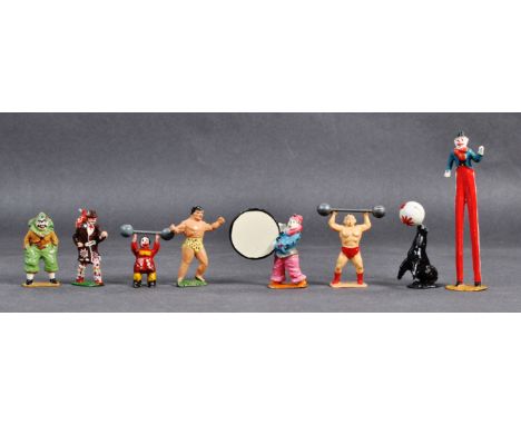 A collection of vintage Charbens (and similar unmarked) made lead model figures - all with a Circus theme - to include; Stron