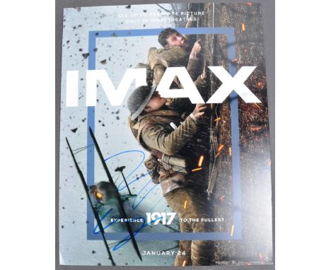 1917 (2020) WWI First World War movie - an impressive 11x14" dual signed photograph poster from the movie signed by both lead