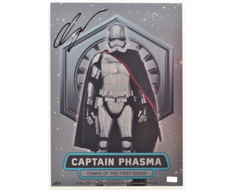 Star Wars - Gwendoline Christie - Captain Phasma - a Celebrity Authentics issued Limited Edition print on steel of Christie a