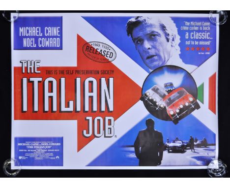 From the collection of Valerie Leon; The Italian Job (1969) - a 30th anniversary re-release replica cinema / movie poster for