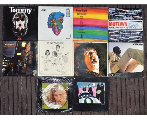 Rock / Country / Folk / Jazz / Soul - A good mixed collection of ten vinyl long play LP record albums of varying artist and g