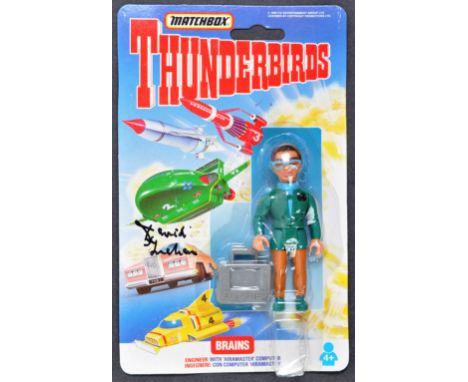 Thunderbirds - David Graham - an autographed Matchbox action figure of ' Brains ' from the cult classic series by Gerry Ander