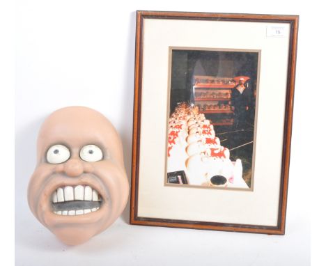 Aardman Animations - Angry Kid - a unique screen used production plastic mask of the title character 'Angry Kid'. The mask of