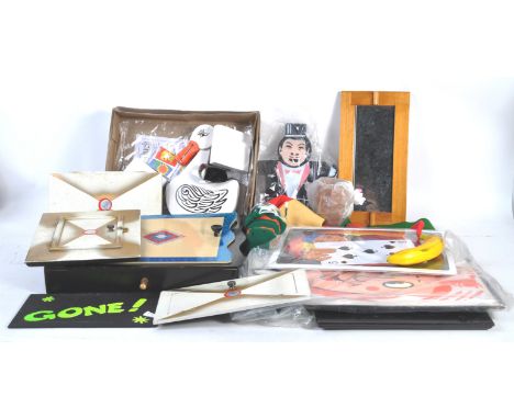 Magic Tricks - a collection of original vintage 1960s to 1990s magician's magic tricks. Various forms, wooden and other const