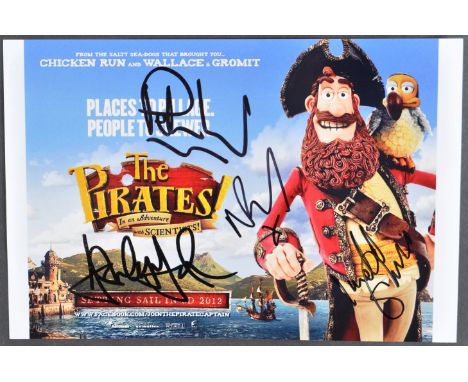 Aardman Animations - The Pirates In An Adventure With Scientists (2012) - cast autographed 6x9" colour photograph, signed x4 