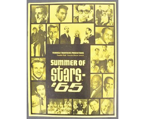 Summer Of Stars '65 - a rare original vintage 1960's concert programme and ticket stub from the ' Summer Of Stars 1965 ' conc