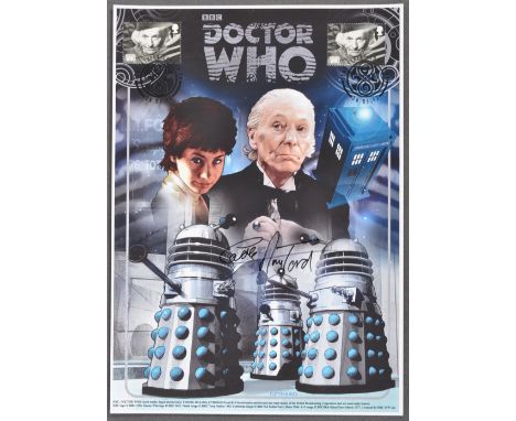 Doctor Who - Carole Ann Ford (Susan) - an autographed 12x8" colour montage presentation stamp photograph from her time in the