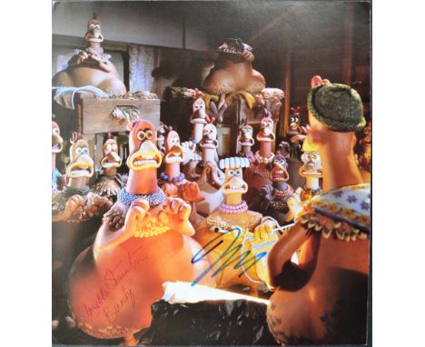 Aardman Animations - Chicken Run (2000) - an original dual signed autographed 9x10" promotional magazine photograph from the 